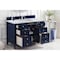 James Martin Vanities Brittany 48in Single Vanity, Victory Blue w/ 3 CM Carrara Marble Top 650-V48-VBL-3CAR - alternate 3